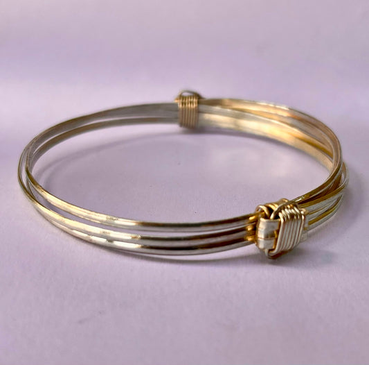 Bracelet Silver Elephant Hair 9"