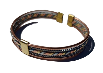 Bracelet Twisted Mixed Metal