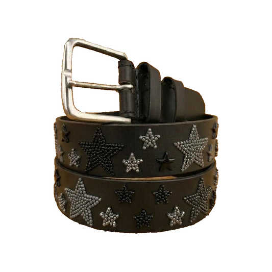 Handcrafted Maasai Belt - Black Stars
