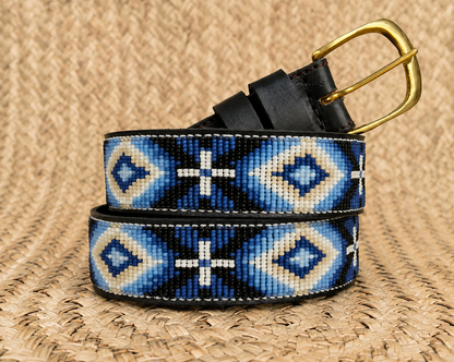 Handcrafted Maasai Belt - Native Blue