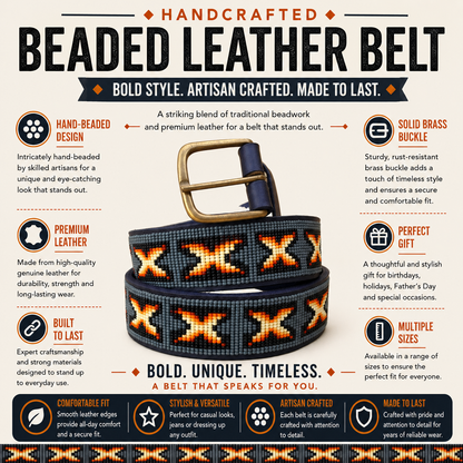 Handcrafted Maasai Belt - Geek Gray