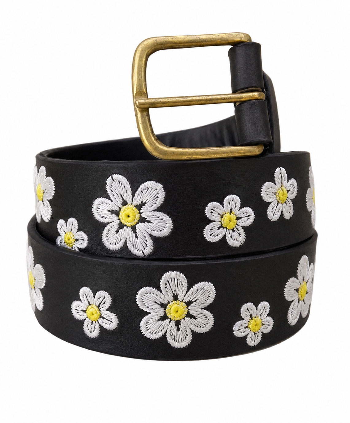 Handcrafted Maasai Belt - White Daisy