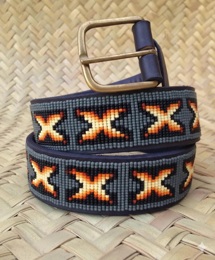 Handcrafted Maasai Belt - Geek Gray
