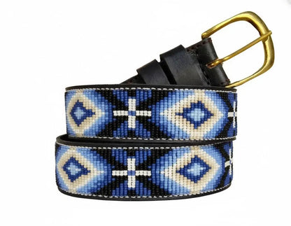 Handcrafted Maasai Belt - Native Blue