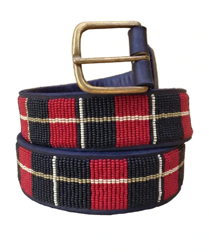 Handcrafted Maasai Belt - Classic Red