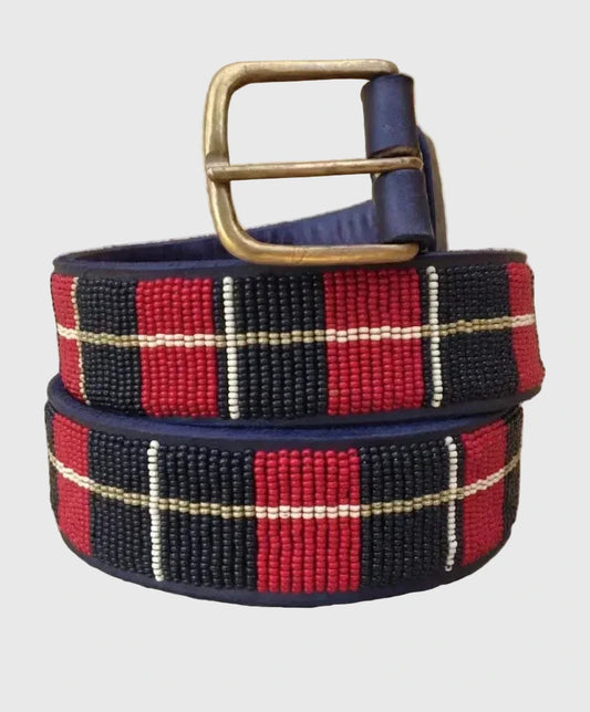 Handcrafted Maasai Belt - Classic Red