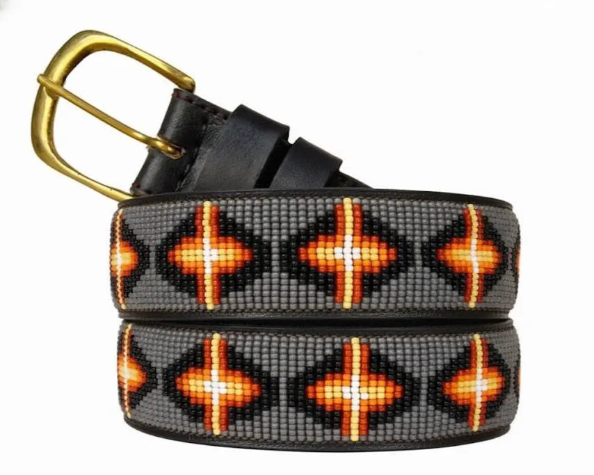 Handcrafted Maasai Belt - Modern Gray