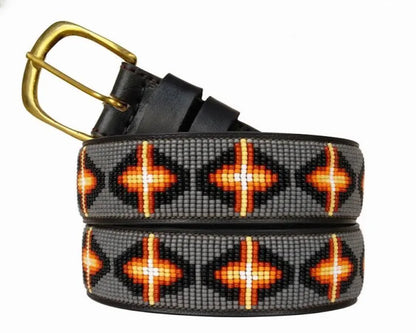 Handcrafted Maasai Belt - Modern Gray
