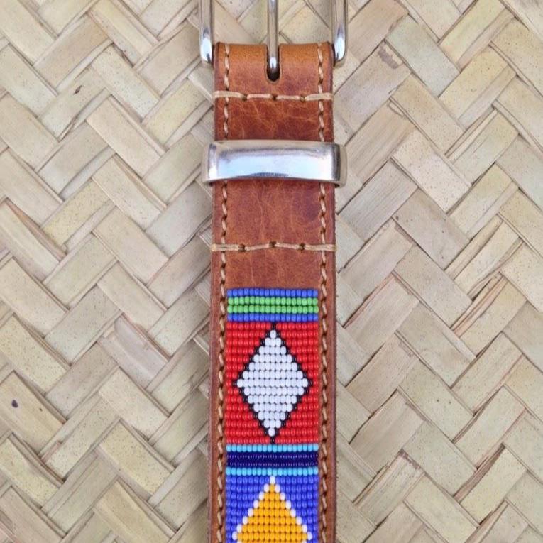 Handcrafted Maasai Belt - Colorful Geometric