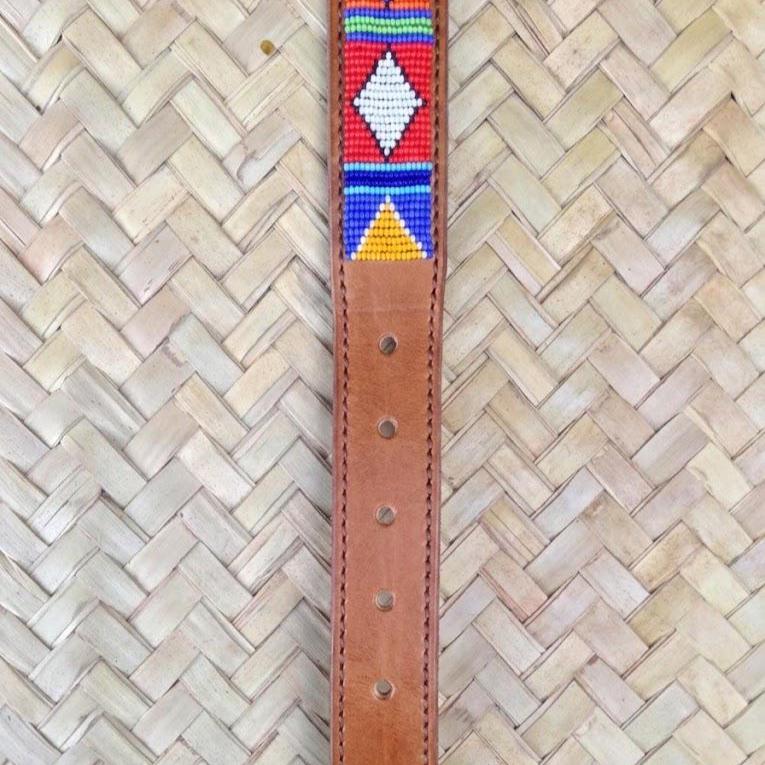 Handcrafted Maasai Belt - Colorful Geometric