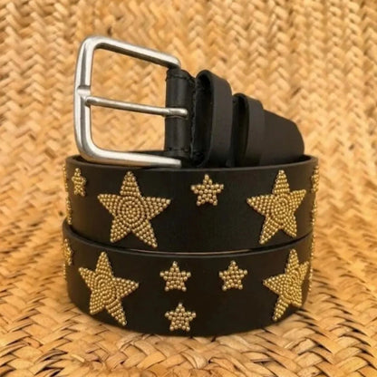 Handcrafted Maasai Belt - Gold Stars