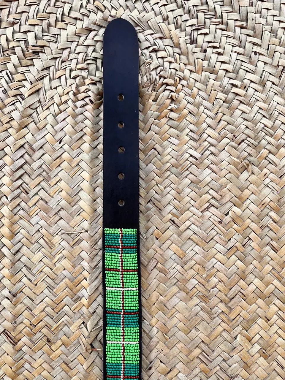 Handcrafted Maasai Belt - Classic Green