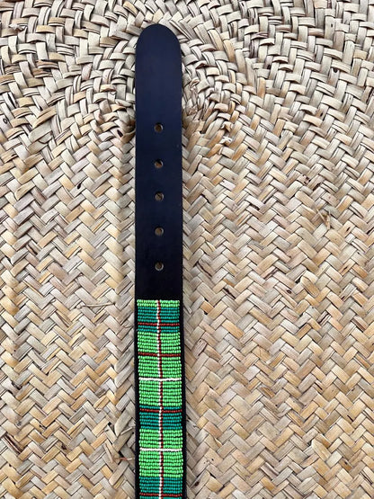 Handcrafted Maasai Belt - Classic Green
