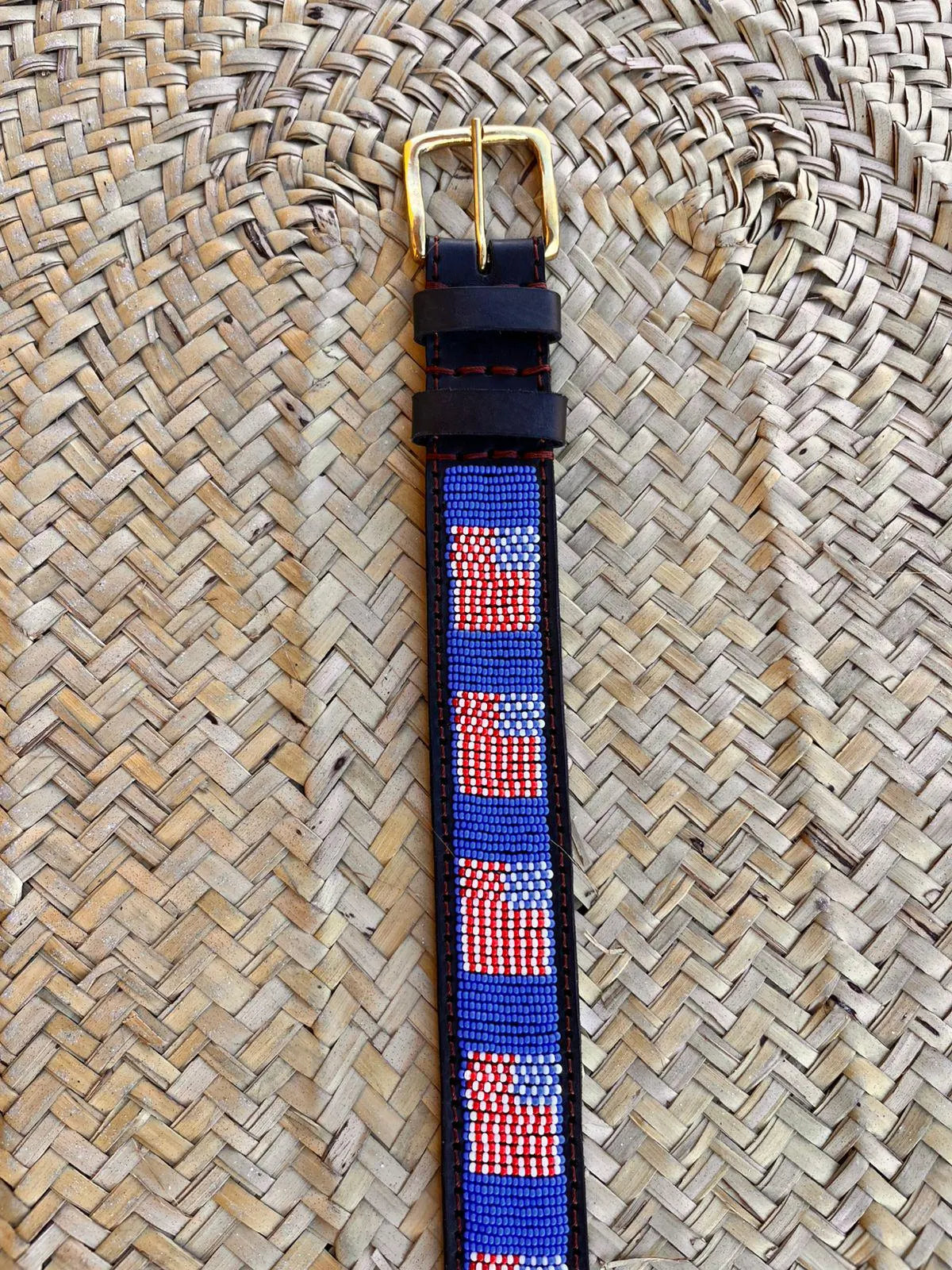 Handcrafted Maasai Belt - US Flag
