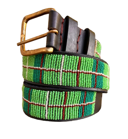 Handcrafted Maasai Belt - Classic Green