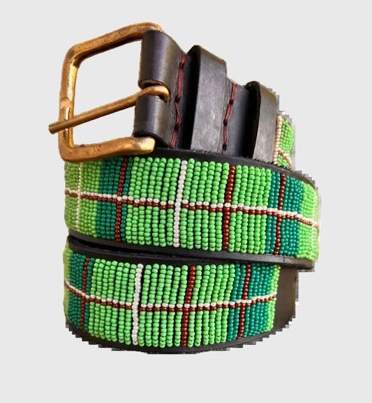 Handcrafted Maasai Belt - Classic Green