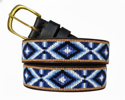 Handcrafted Maasai Belt - Navy Blue Native