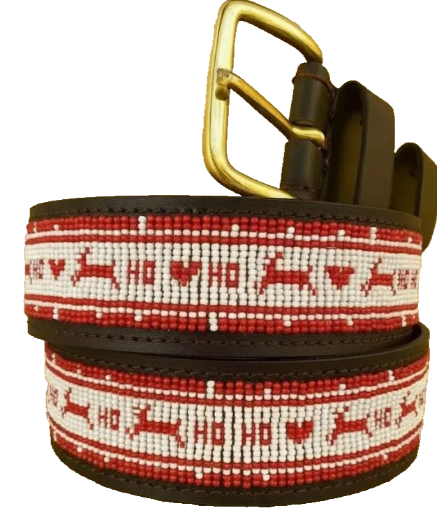 Handcrafted Maasai Belt - Red Reindeer