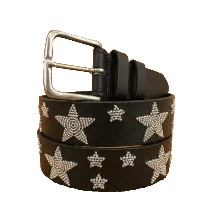 Handcrafted Maasai Belt - Silver Stars