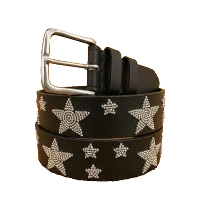 Handcrafted Maasai Belt - Silver Stars