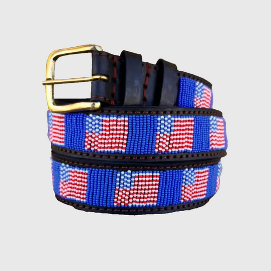 Handcrafted Maasai Belt - US Flag